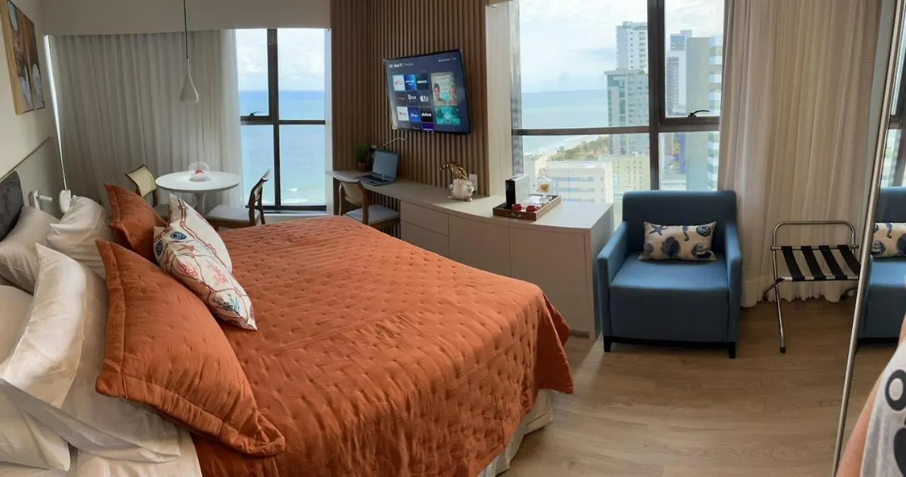 아파트 Flat Beira Mar Boa Viagem- Beach Class Internacional 헤시피